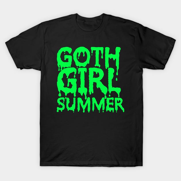 Goth Girl Summer T-Shirt by TheQueerPotato